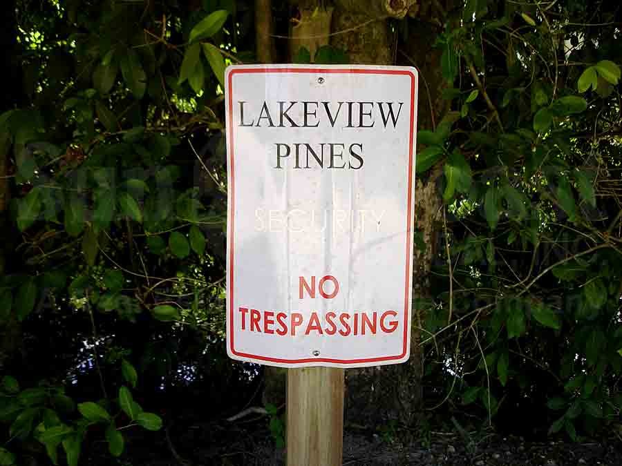Lakeview Pines Signage